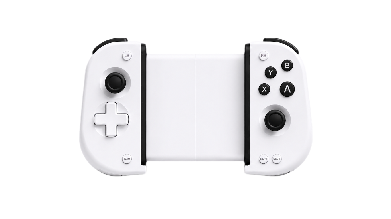 Front profile view of telescopic mobile gaming controller design