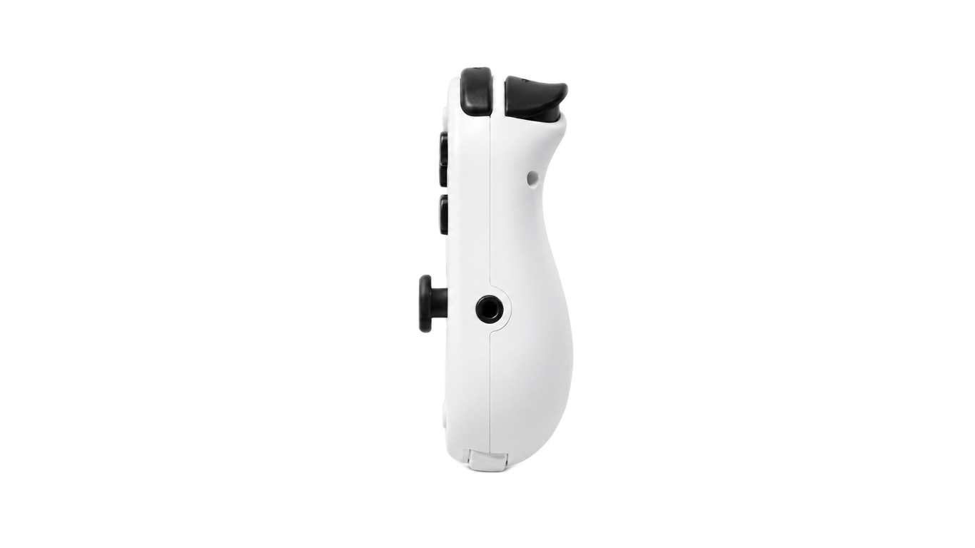 Left elevation view of telescopic mobile gaming controller design
